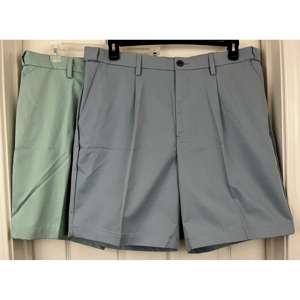 CROFT & BARROW - 2 Pair Quick Dry Performance Above Knee Men's Shorts size 38